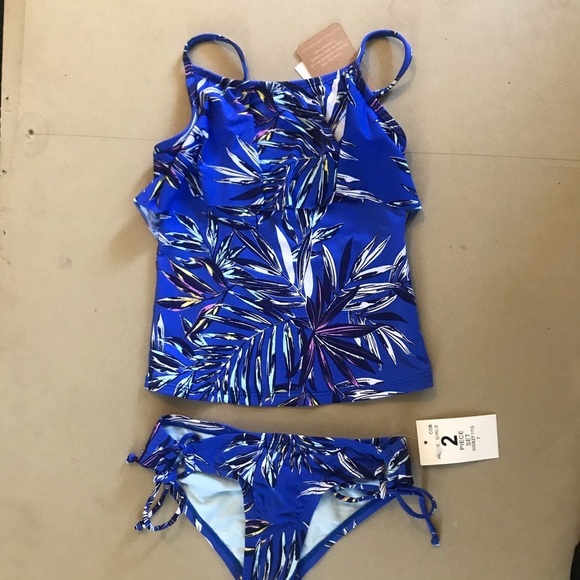 Hobie Girls Blue Tree Design 2 Piece Set - Picture 3 of 9